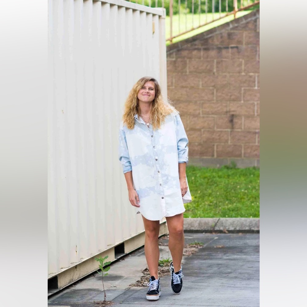 Denim Shirt Dress in Medium